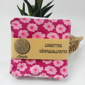 Lot de 5 lingettes lavables bambou Oeko-Tex
