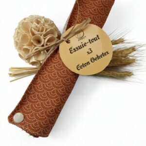 Lot de 3 Essuie-tout Lavables en Tissu
