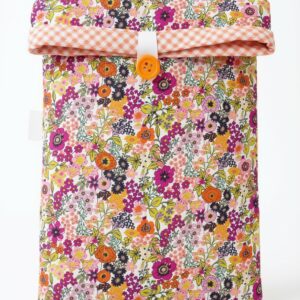 Pochette de livre matelassée en coton