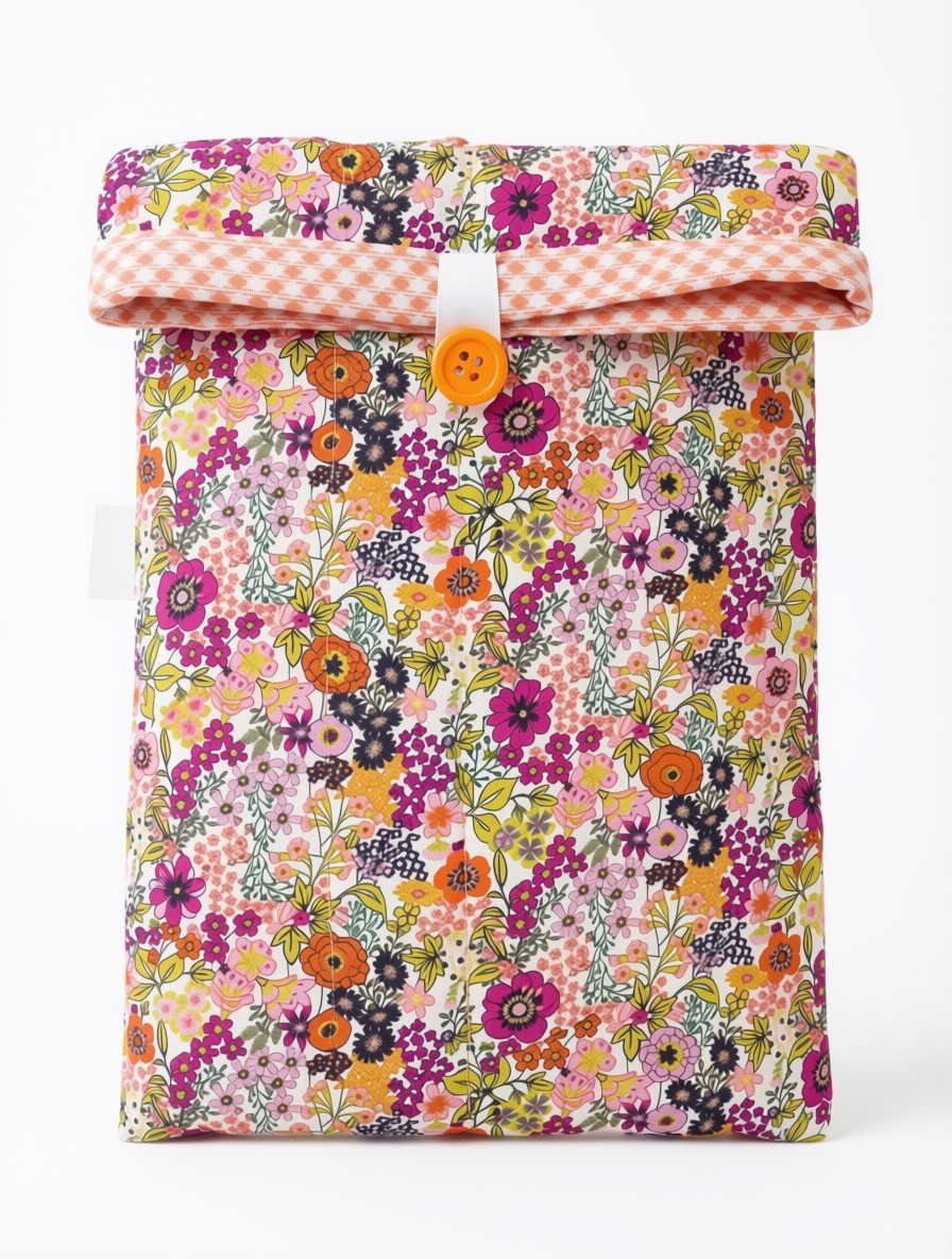 Pochette de livre matelassée en coton – Image 1